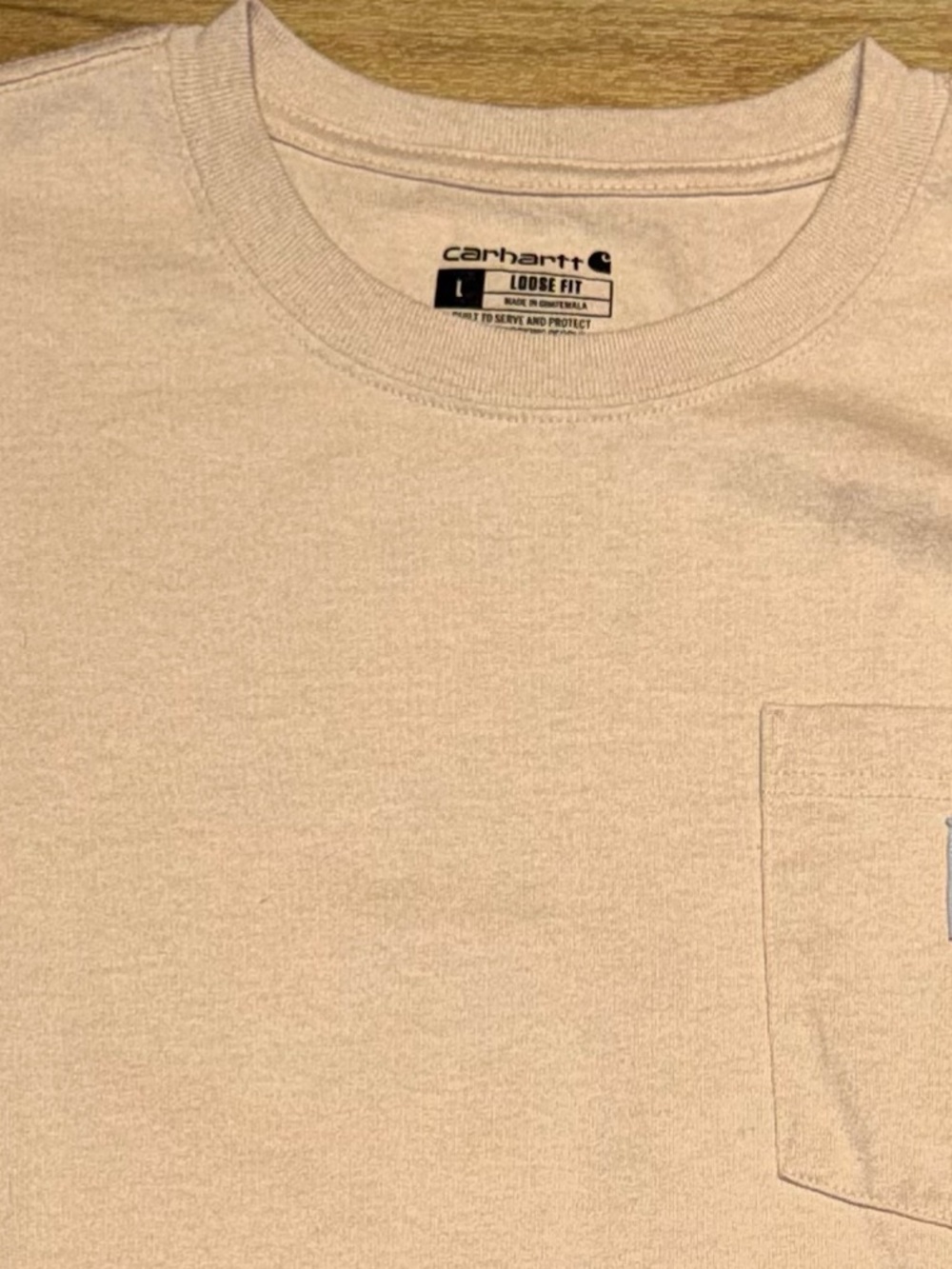 Carhartt Long Sleeve Graphic Tee - Duck design LARGE MENS COTTON POCKET TEE - Picture 4 of 4